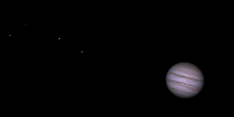 Jupiter mit Monden